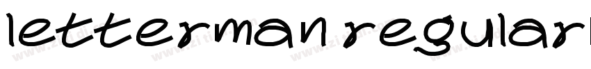letterman regular字体字体转换